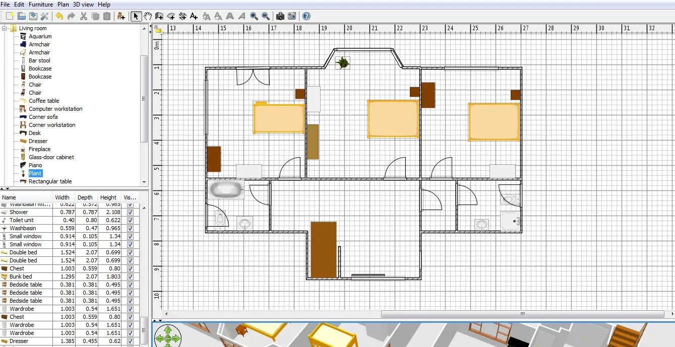 sweet home 3d export floor plan