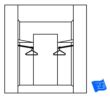 closet design mistake rod too close to doorway